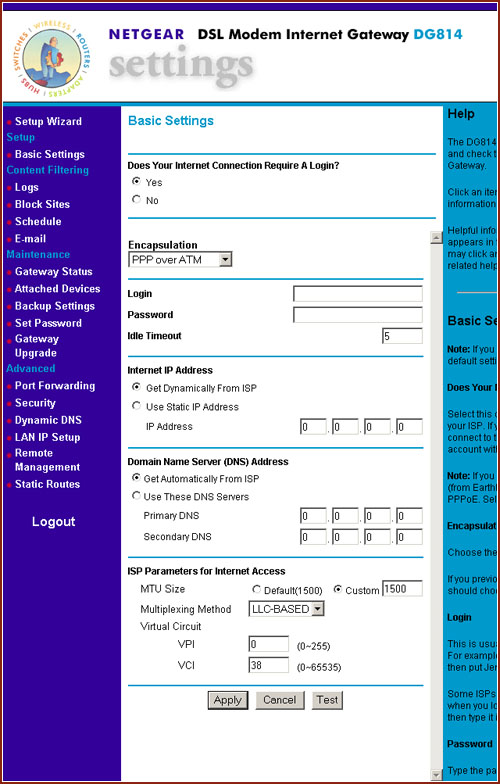 Netgear DG814